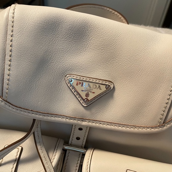 Authentic Prada Calfskin leather backpack